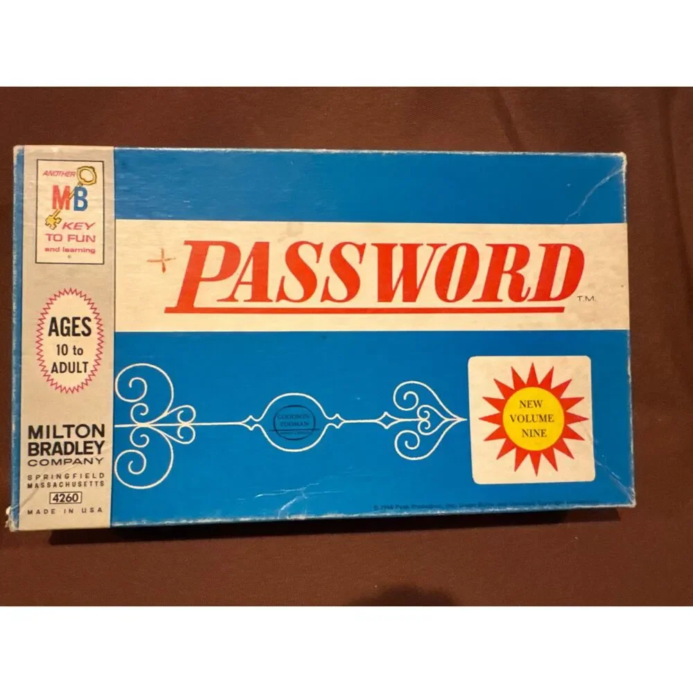 Vintage Password Game 1962 Edition